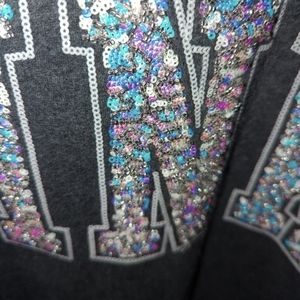 Victoria's secret sequin hoodie.
